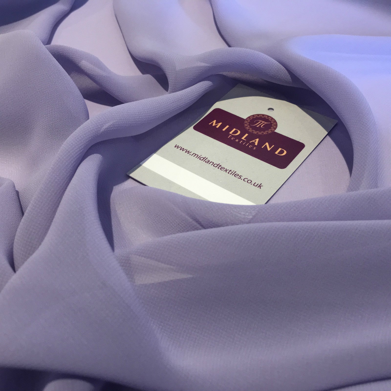 £2.50 Hi-Multi Caress Chiffon Sheer Fabric Semi-Transparent 42' M608 Mtex