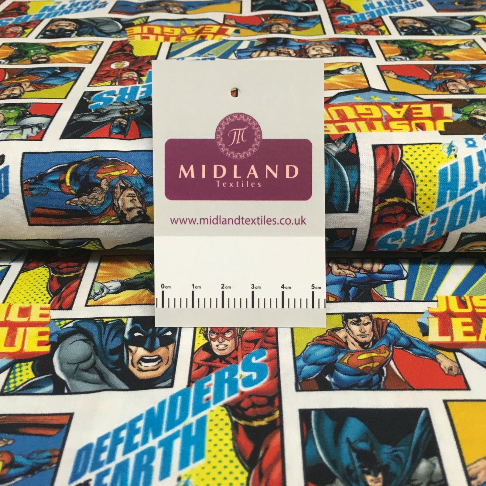 £5.99 Comic Superheroes Cartoon Licensed Digital Printed 100% Cotton  M1510