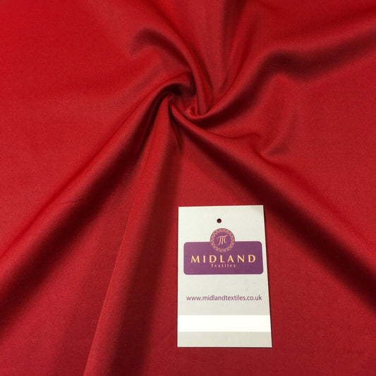 Red Twill plain dress fabric 58" M720-55 Mtex
