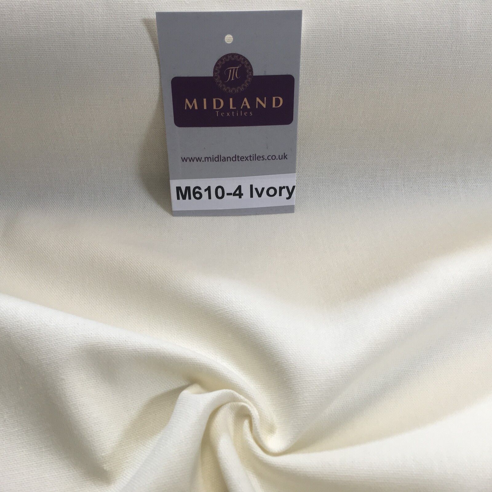 100% Cotton Plain Canvas Crafting Medium Weight Fabric 44' Wide M610 Mtex