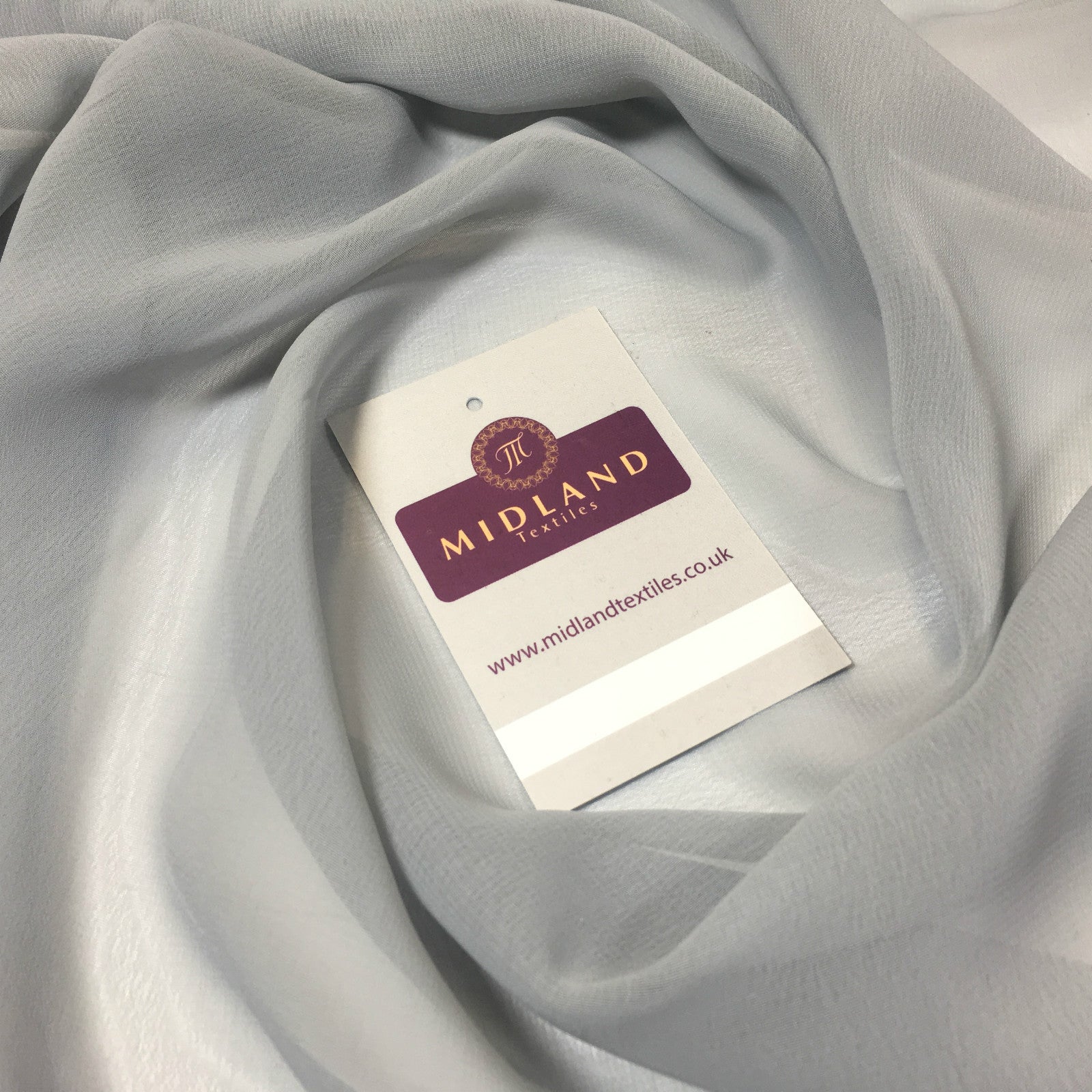 £2.50 Hi-Multi Caress Chiffon Sheer Fabric Semi-Transparent 42' M608 Mtex