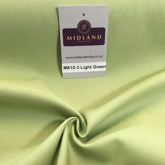 100% Cotton Plain Canvas Crafting Medium Weight Fabric 44" Wide M610 Mtex