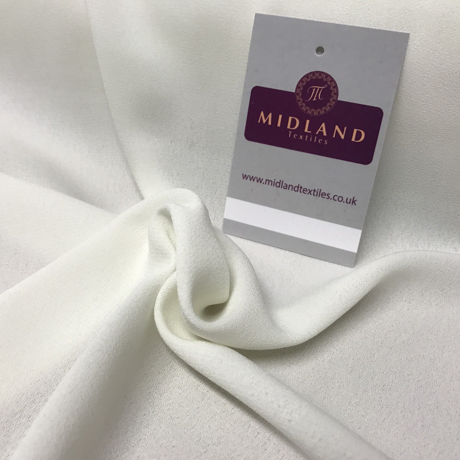 Plain Poly Moss Crepe Georgette dress fabric medium weight 58' Wide M420 Mtex