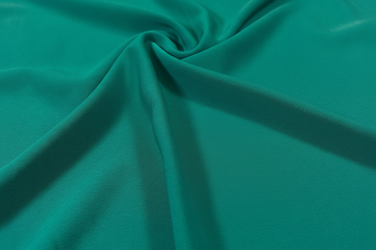 PLAIN PEACH-SKIN POWDER TOUCH  CREPE DRESS FABRIC BY THE METRE M5 Mtex