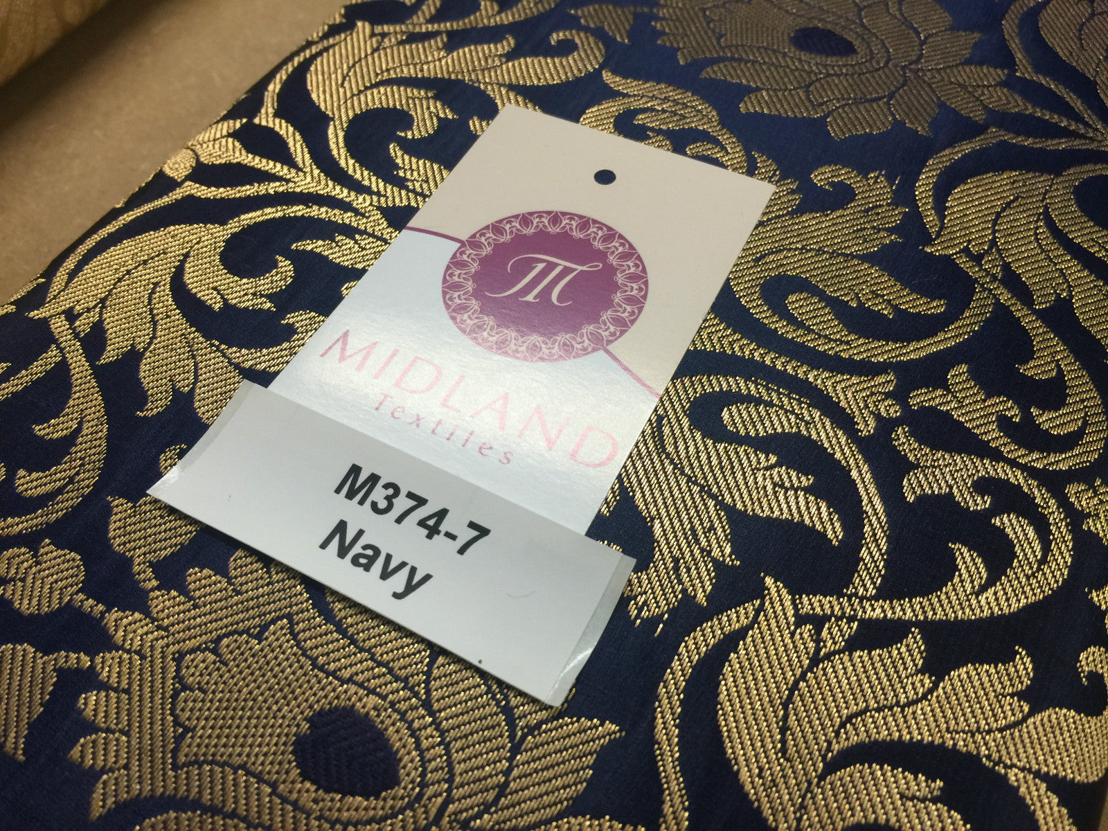 Indian floral ornamental gold metallic Banarsi brocade 44 inches wide M374 Mtex