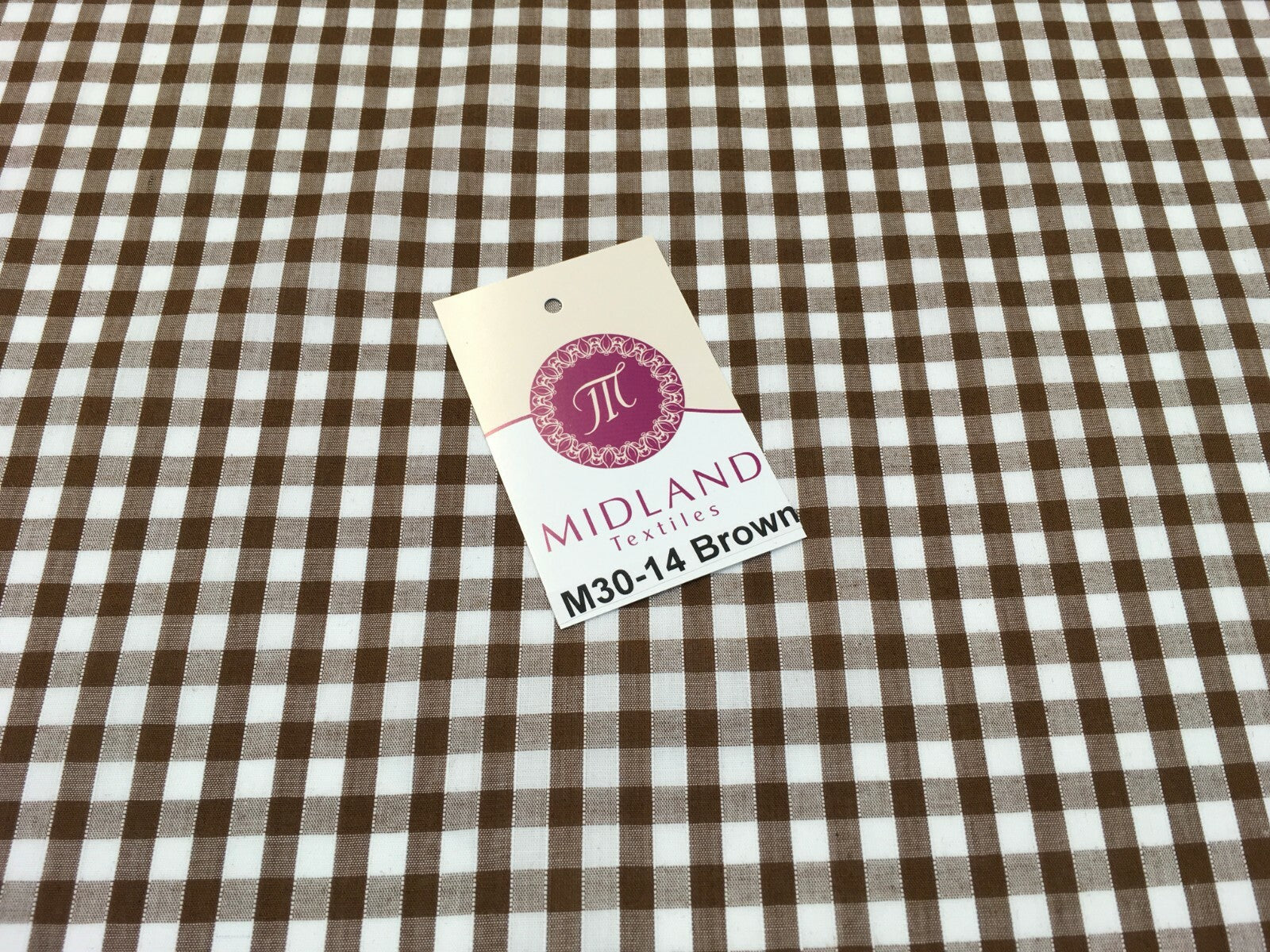 1/4 Inch Cotton Gingham Fabric for Clothing, Aprons, Tablecloths, School -  M30