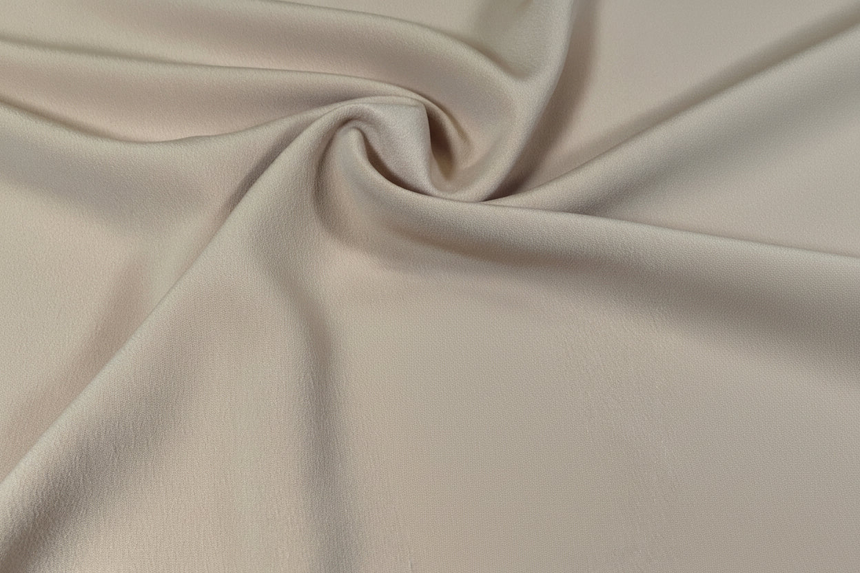 PLAIN PEACH-SKIN POWDER TOUCH  CREPE DRESS FABRIC BY THE METRE M5 Mtex