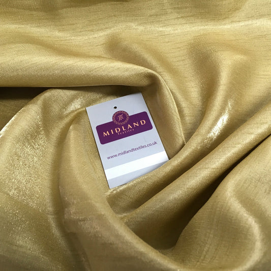 £3.50 Shimmer Raw Faux Silk Dupion Dress Fabric 45  Wide M805 Mtex