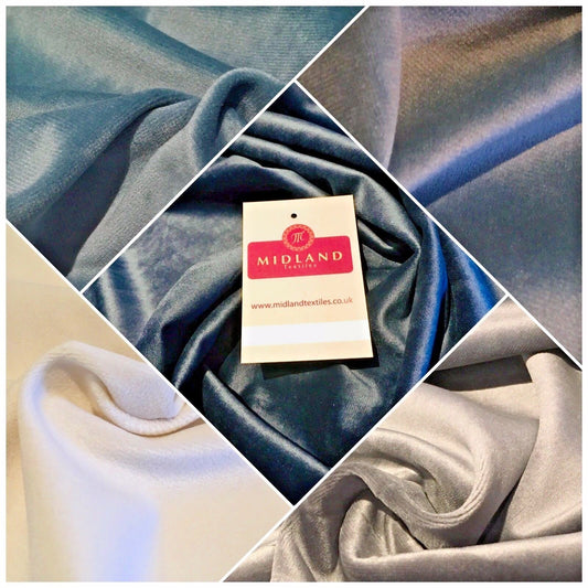 Plain Soft Cotton Look Velvet ideal for evening, bridal, costume 58" wide M806