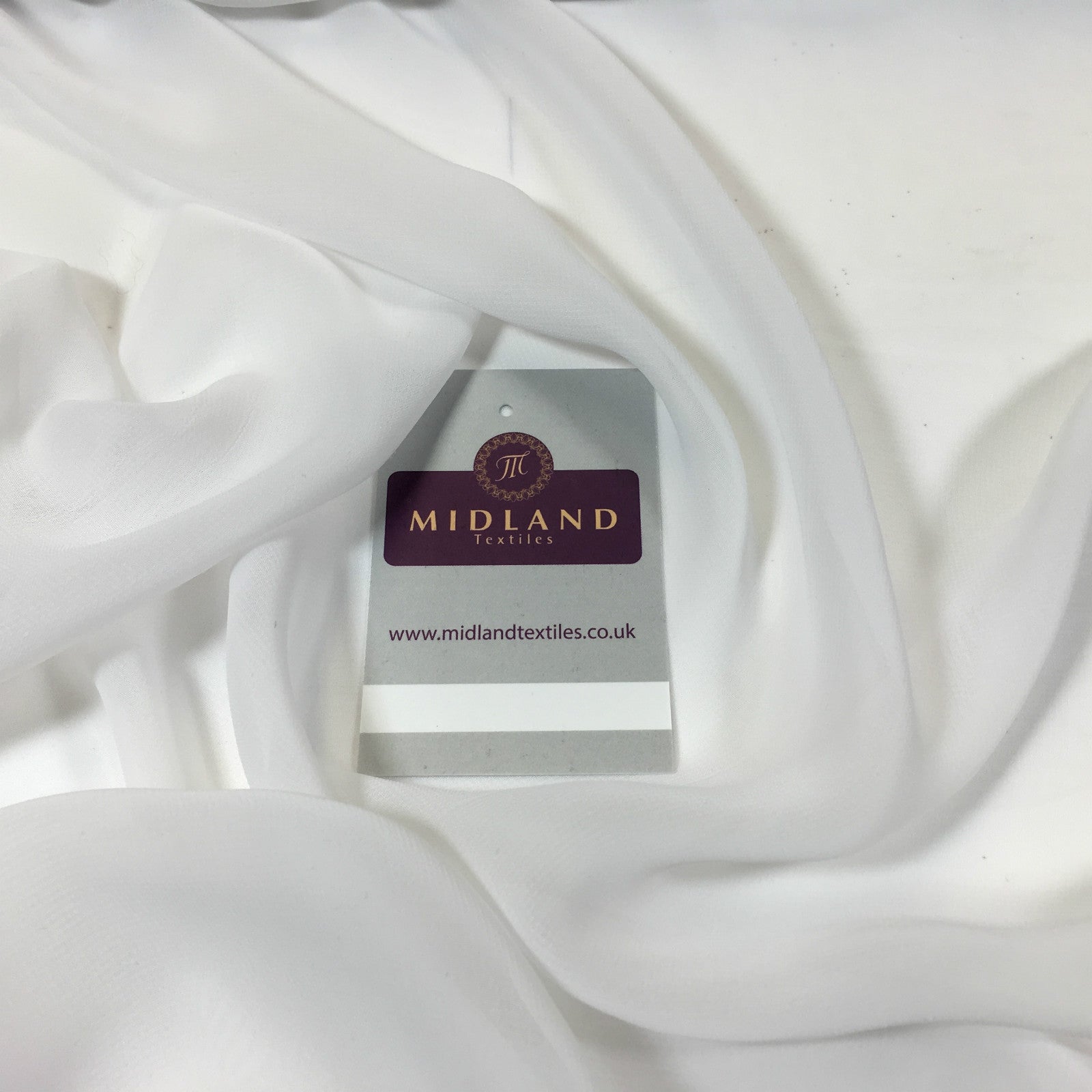 £2.50 Hi-Multi Caress Chiffon Sheer Fabric Semi-Transparent 42' M608 Mtex