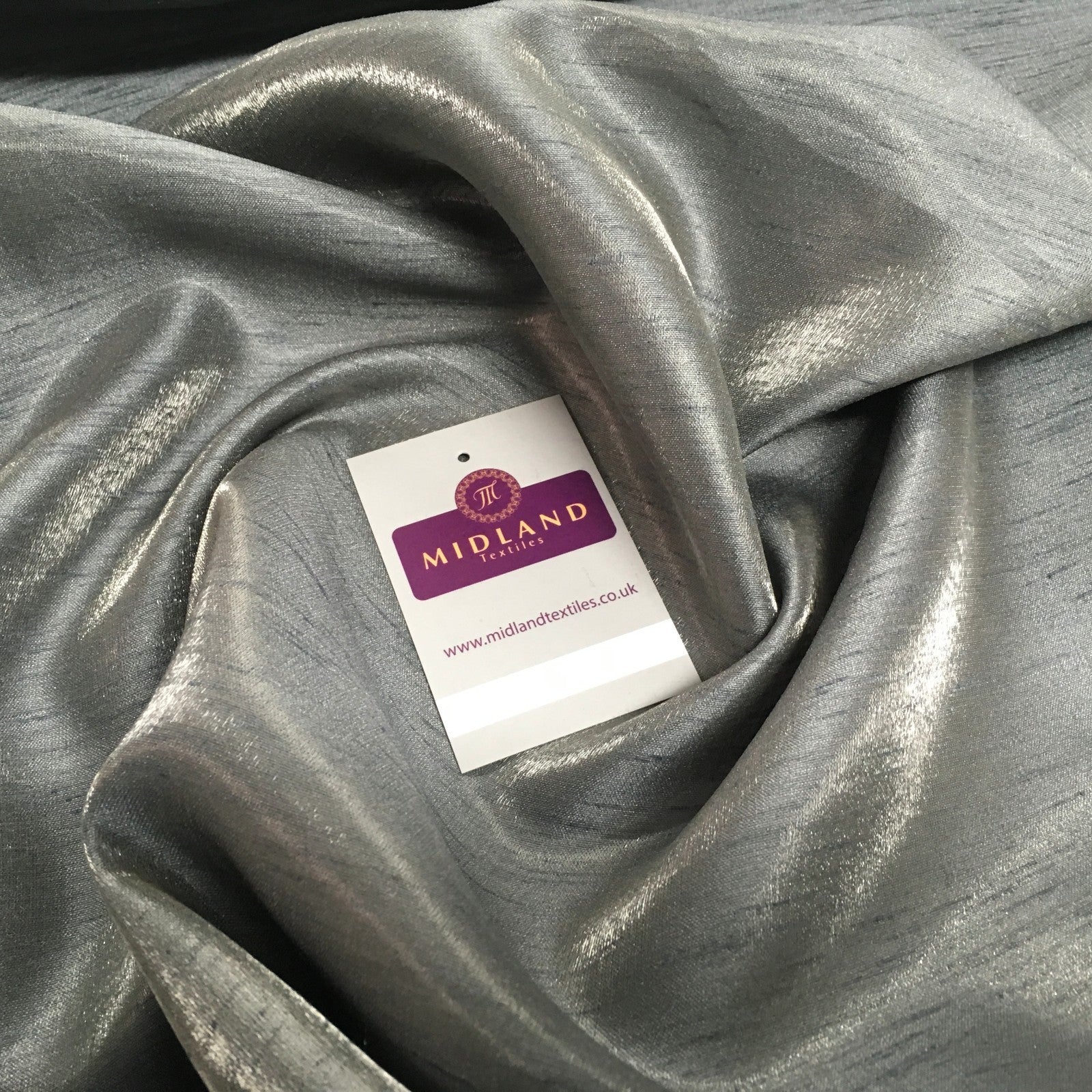 £3.50 Shimmer Raw Faux Silk Dupion Dress Fabric 45  Wide M805 Mtex