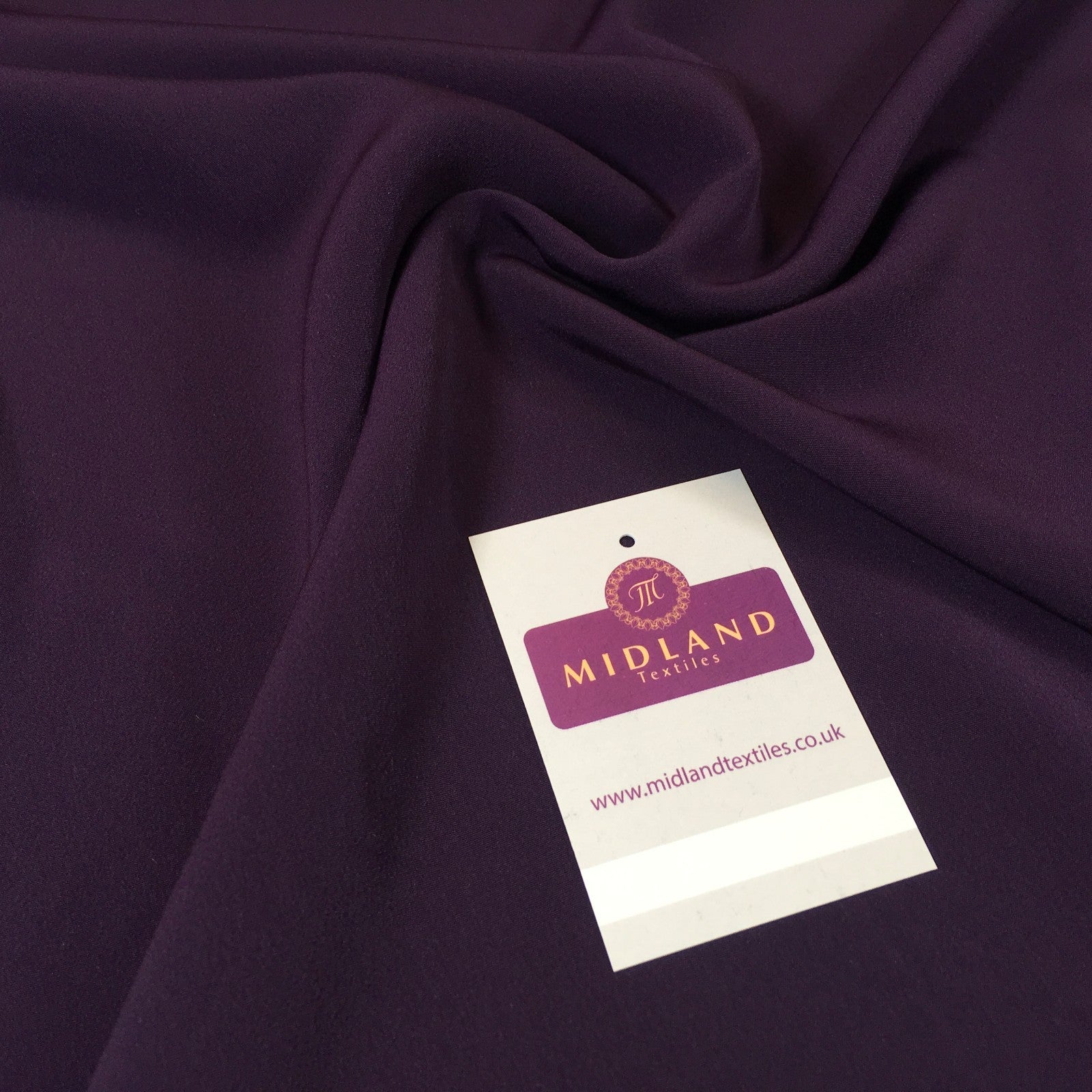 PLAIN PEACH-SKIN POWDER TOUCH  CREPE DRESS FABRIC BY THE METRE M5 Mtex