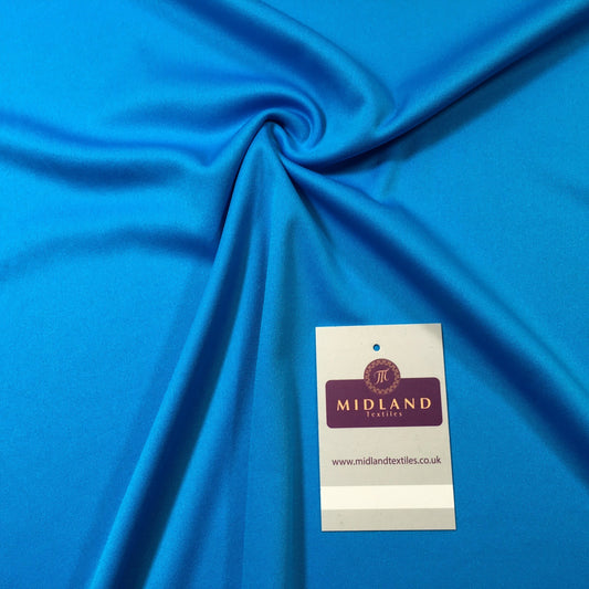 £2.99 Turquoise plain polyester lightweight knit sportswear 58" M720-54