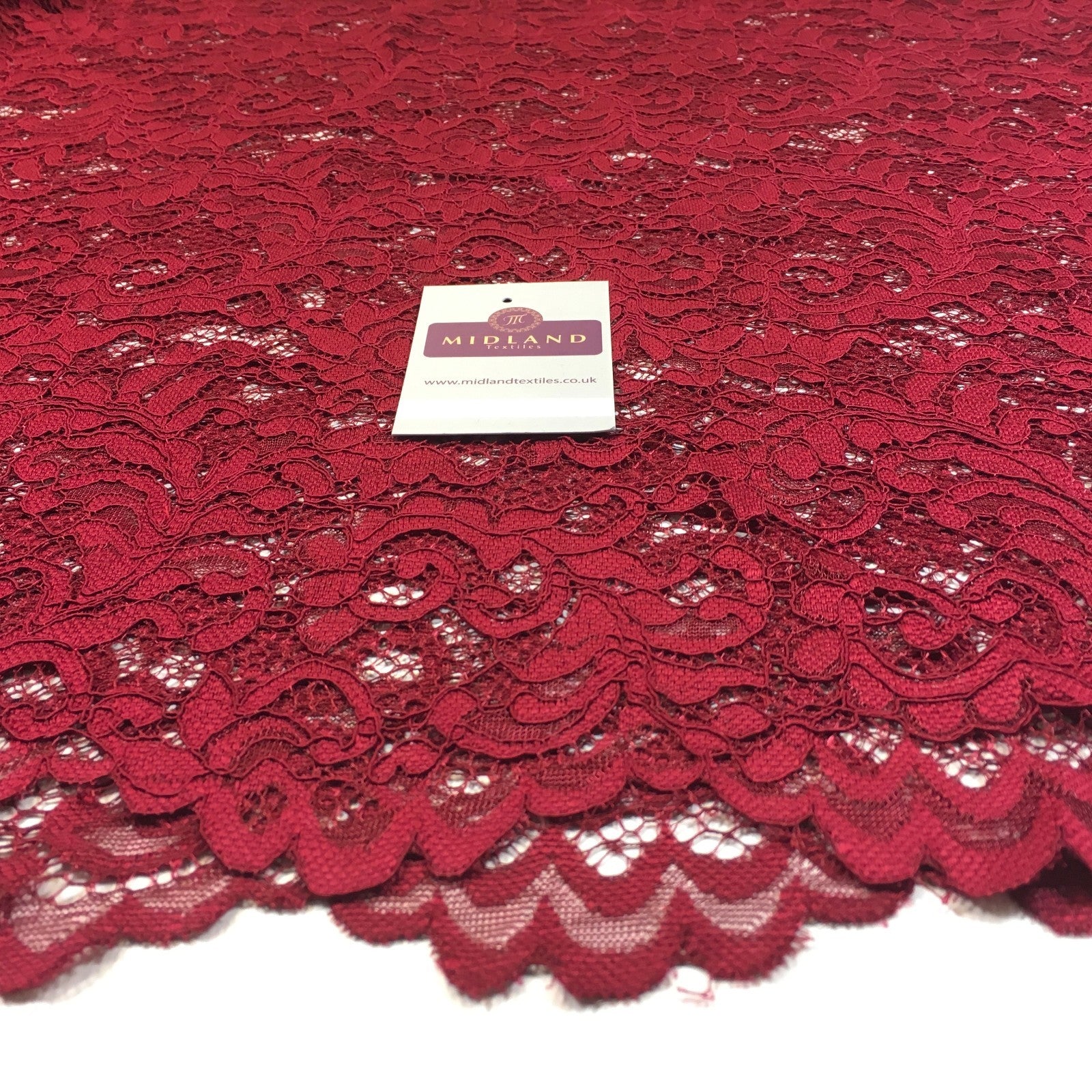 £9.90/m Lightweight soft corded Raschel lace 58' Wide M770 Mtex