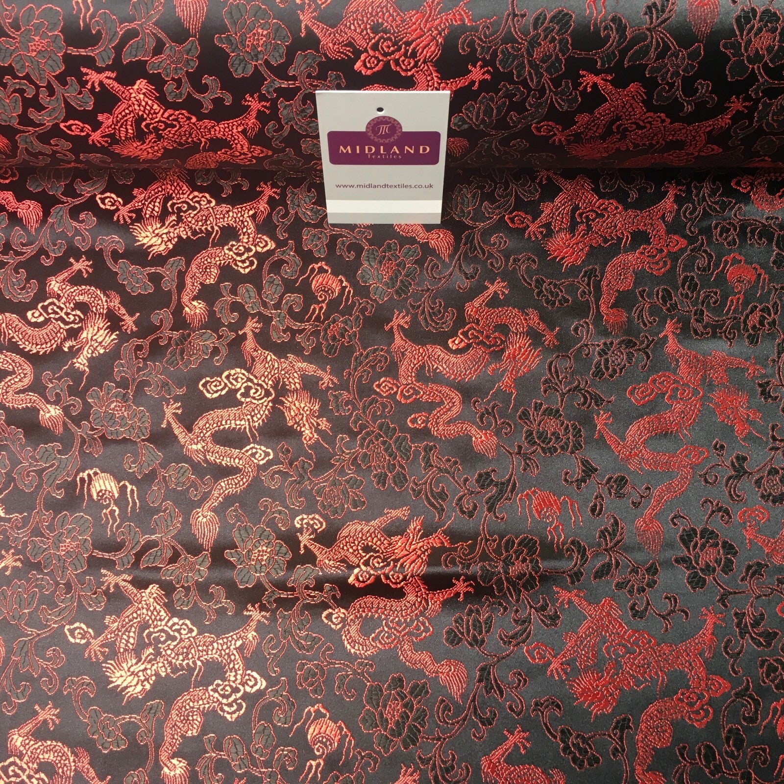 £8.20 Chinese oriental Dragon Shanghai Brocade dress fabric 110cm wide MK1045