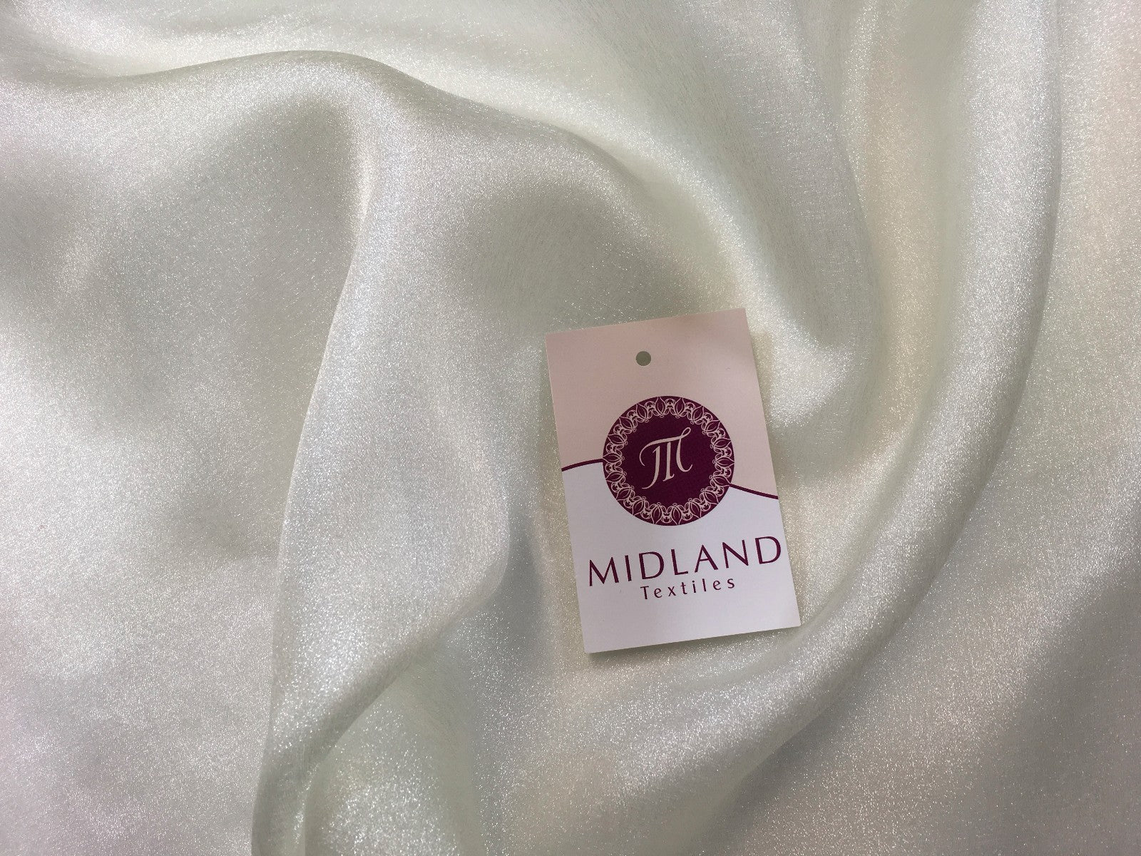 £2.50 Japanese CRYSTAL ORGANZA WEDDING BRIDAL DANCE VEIL DRESS FABRIC 45' M111