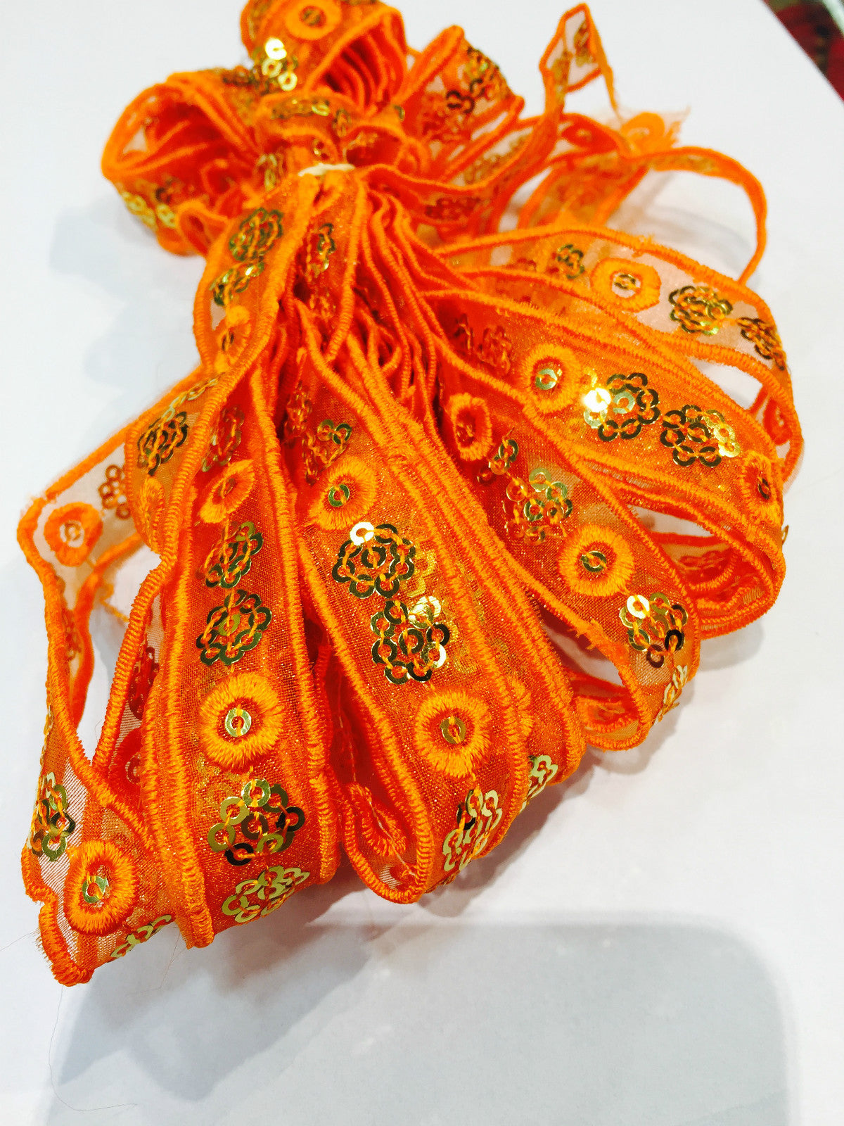 Embroidery Sequin organza trimming craft dance M95 Mtex