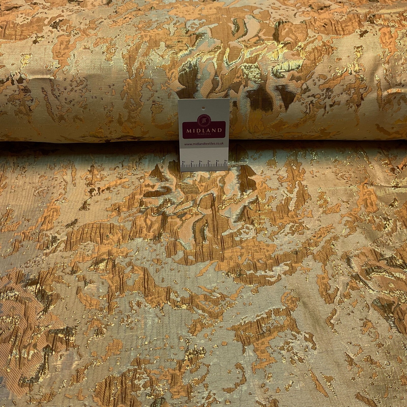 £15 Indian Abstract banarsi brocade waistcoat wedding Fabric 140cm wide M1685