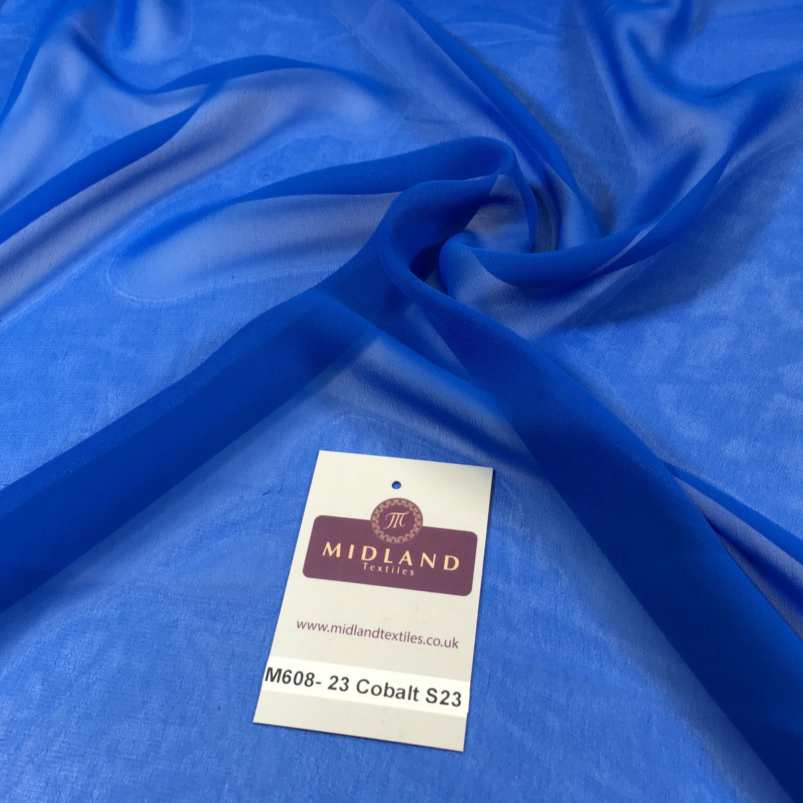 £2.50 Hi-Multi Caress Chiffon Sheer Fabric Semi-Transparent 42' M608 Mtex