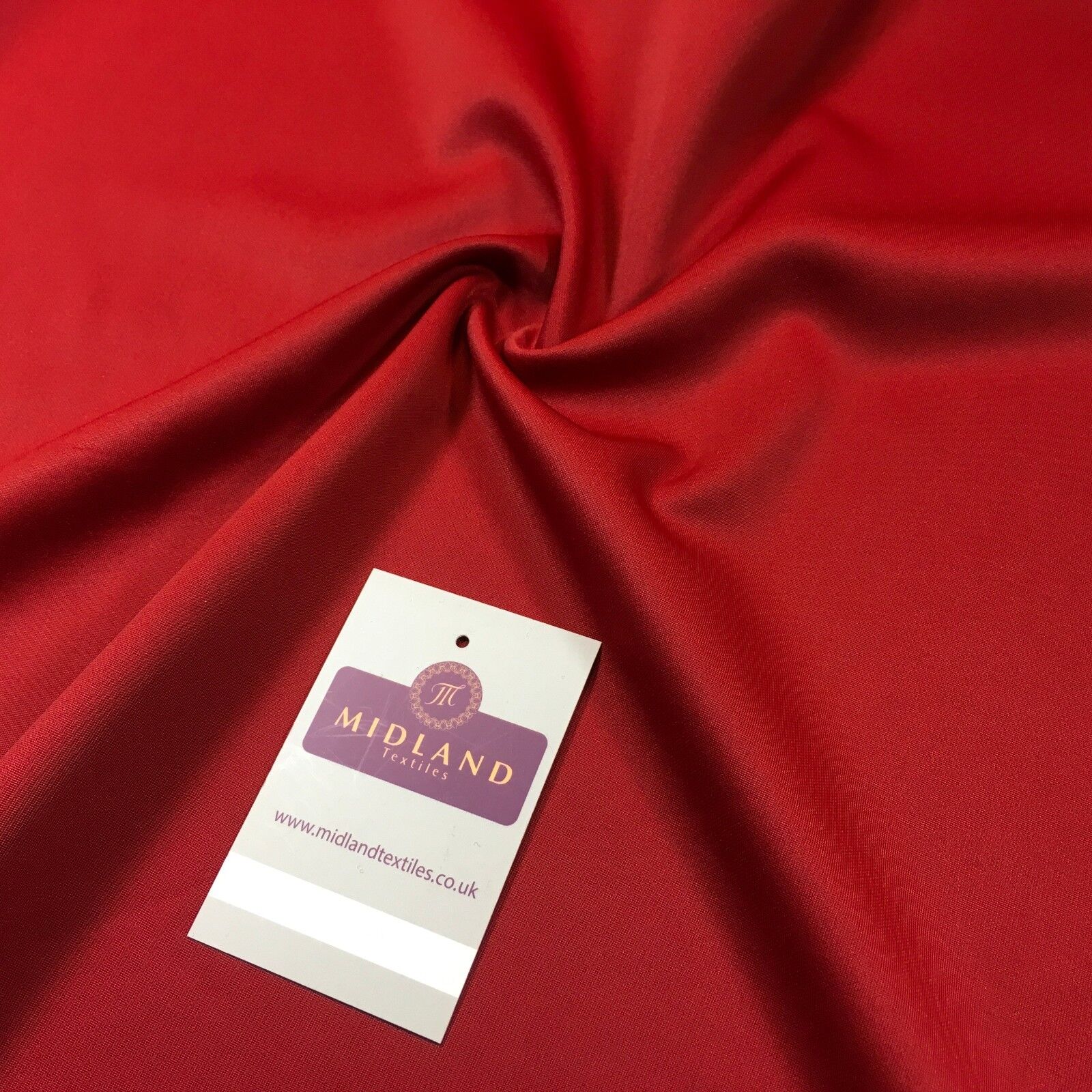 Red Twill plain dress fabric 58' M720-55 Mtex