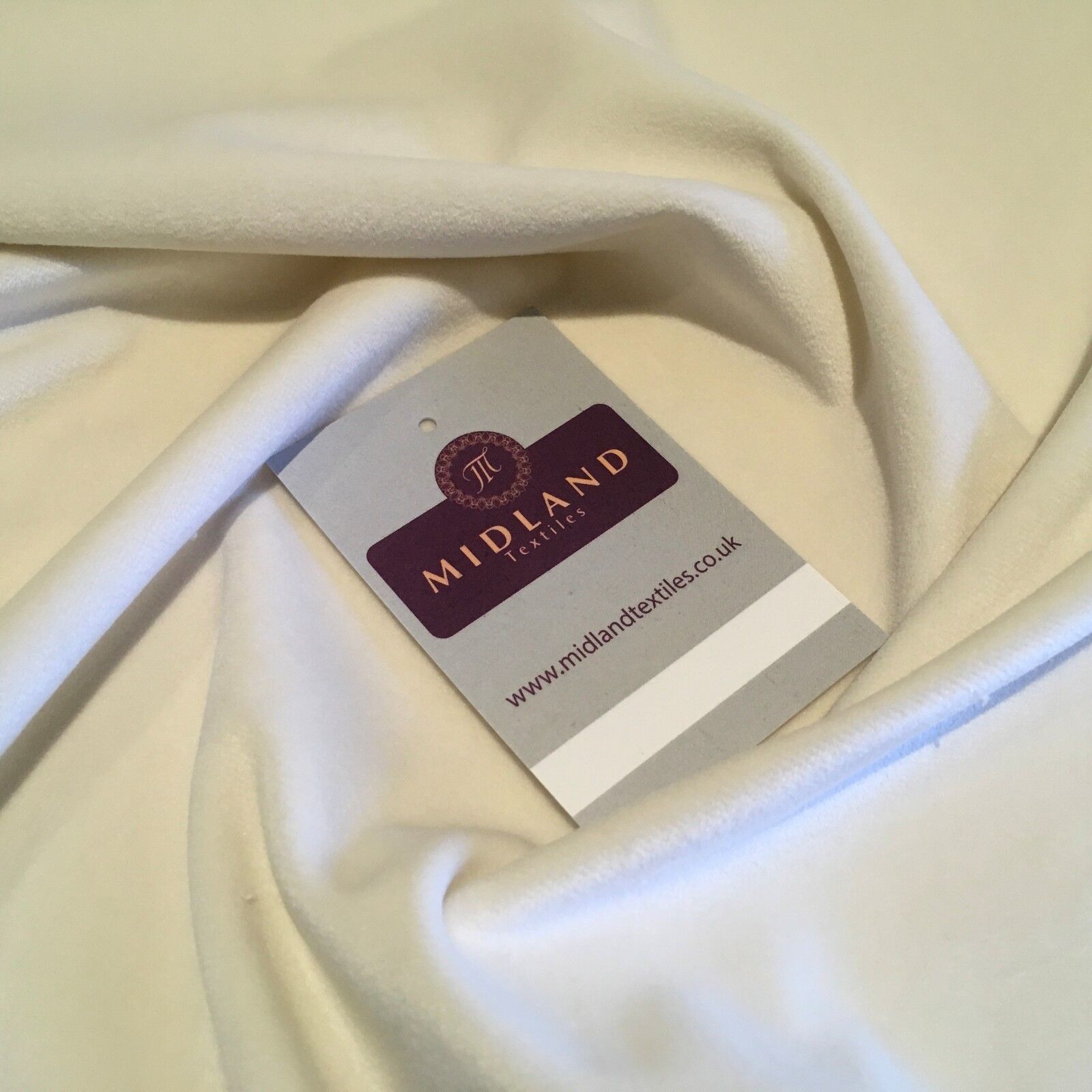 Plain Soft Cotton Look Velvet ideal for evening, bridal, costume 58' wide M806