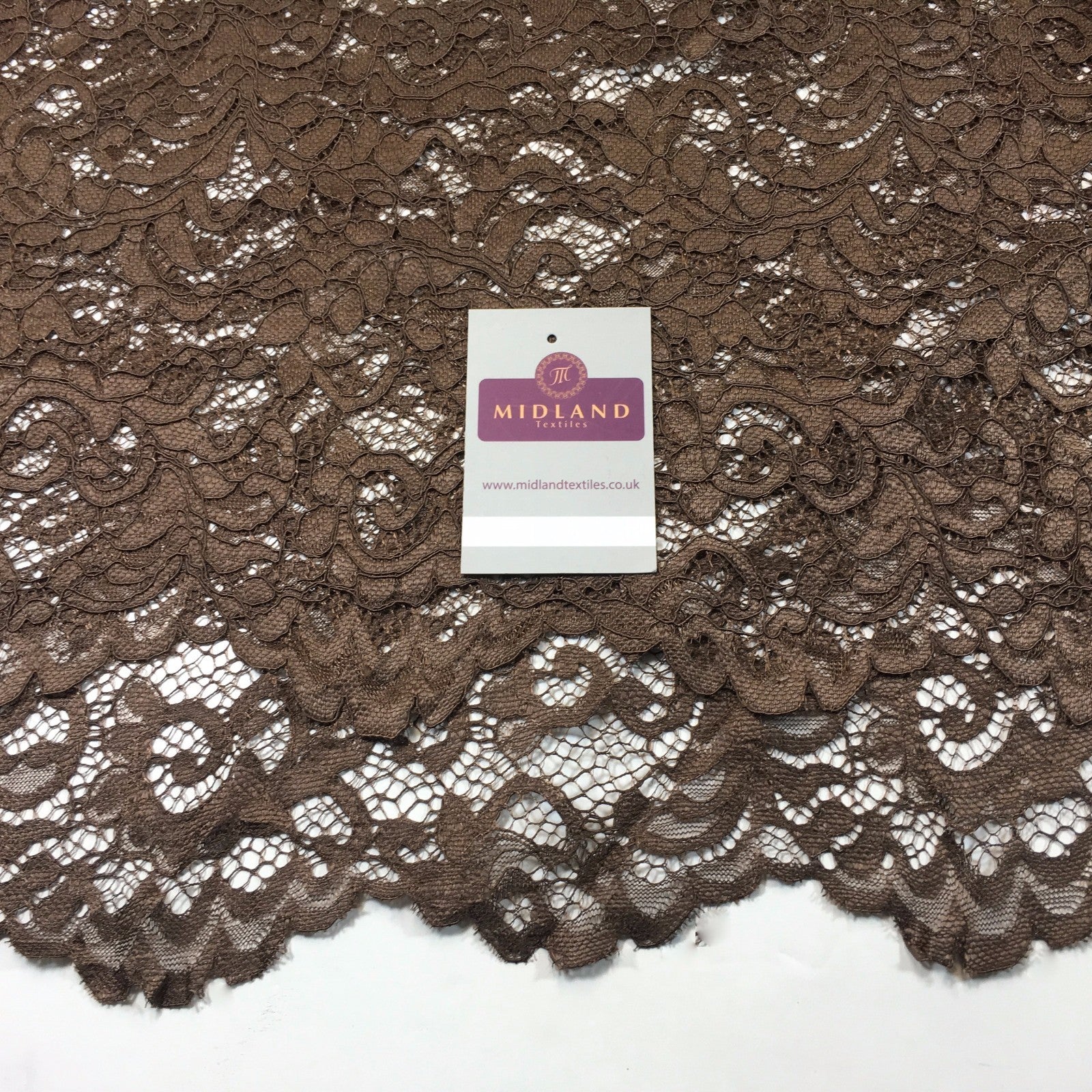 £9.90/m Lightweight soft corded Raschel lace 58' Wide M770 Mtex