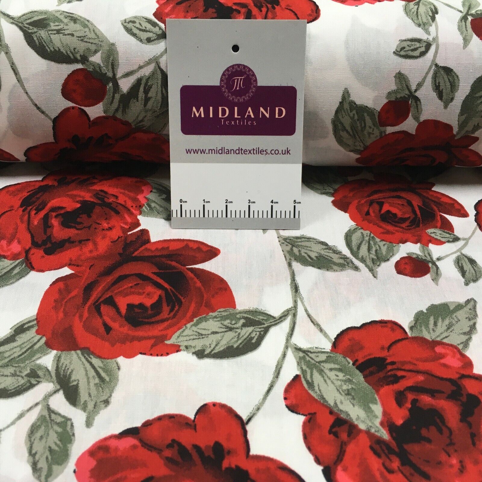 Vintage floral shabby chic rose printed 100% Cotton Poplin fabric 58' M535 Mtex