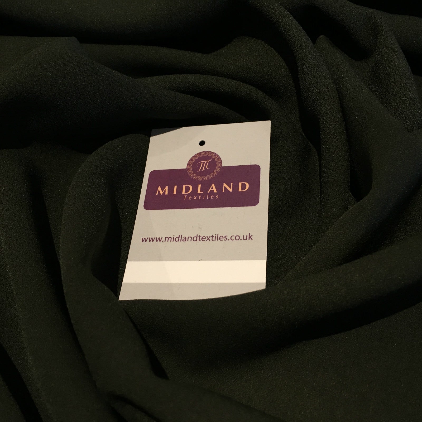 Plain Poly Moss Crepe Georgette dress fabric medium weight 58' Wide M420 Mtex