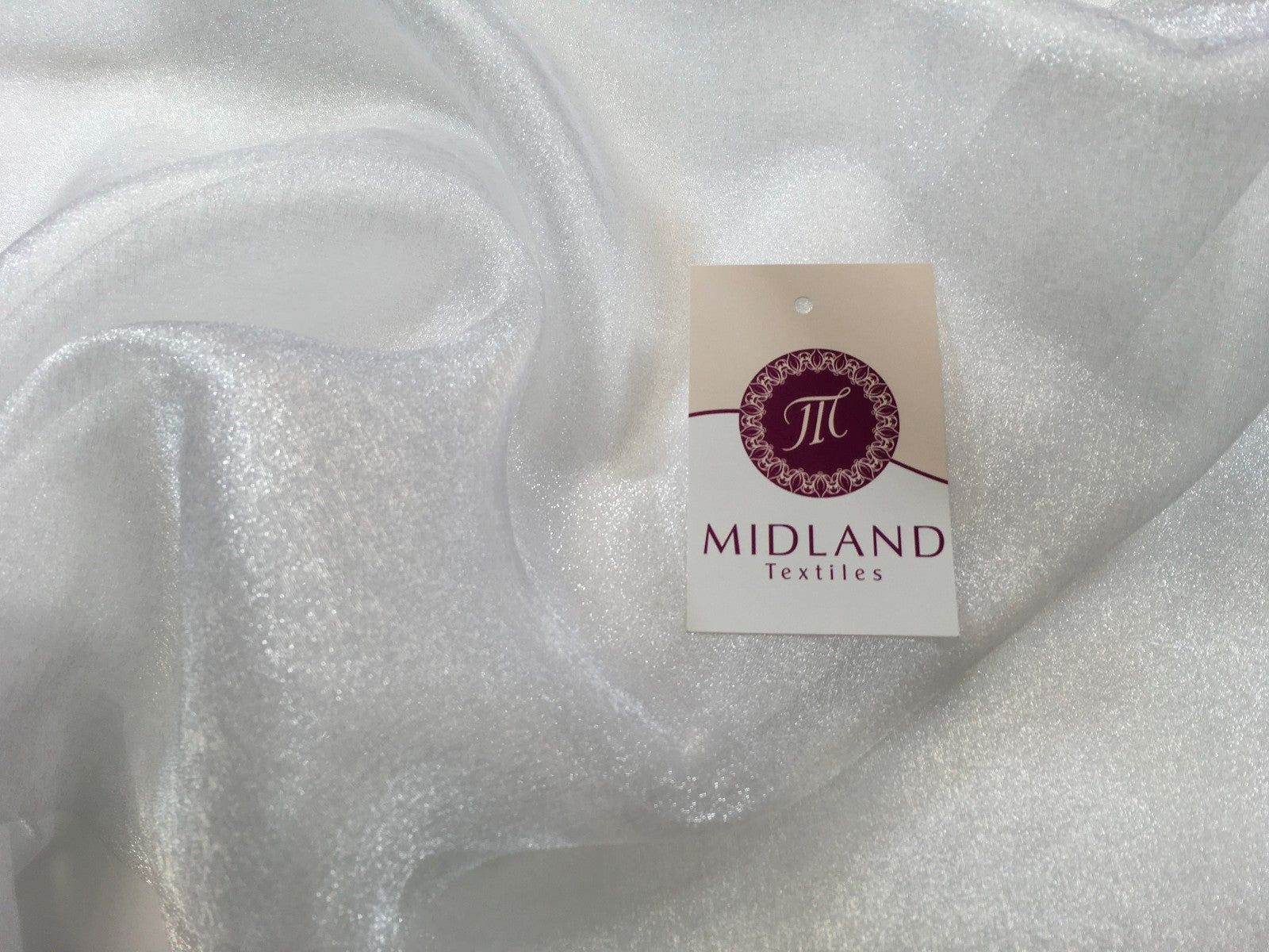 £2.50 Japanese CRYSTAL ORGANZA WEDDING BRIDAL DANCE VEIL DRESS FABRIC 45' M111