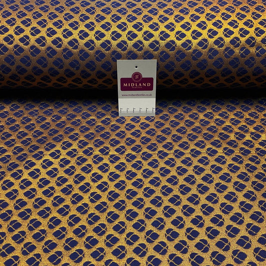 Indian Geometric Banarsi fabric Brocade waistcoat wedding 125cm wide M1687