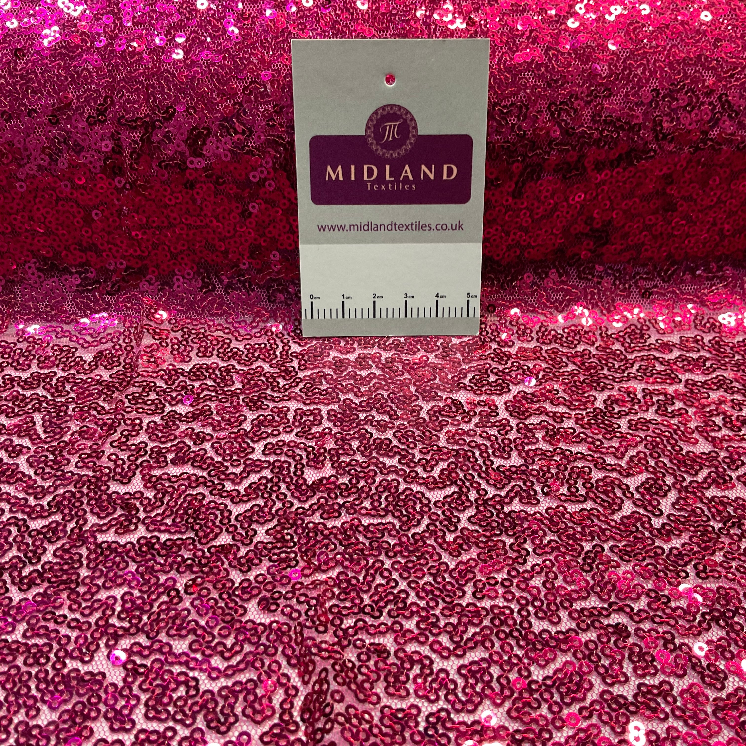 SENSATIONAL 3MM SEW ON ALL OVER SEQUINS ON NET FABRIC 50' WIDE DRESS FABRIC M1797 MTEX