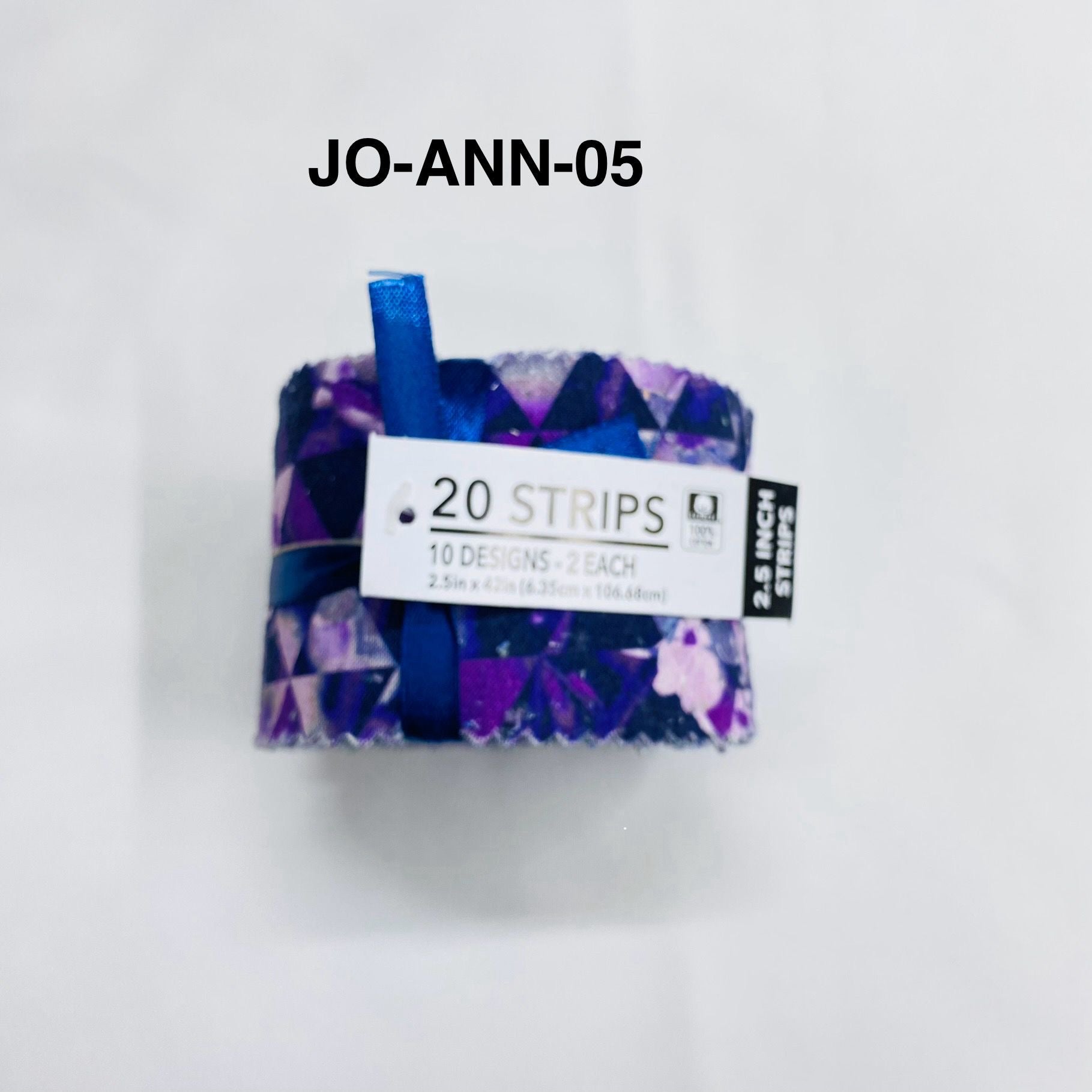 Jelly Roll Fabric Strips - 20 Pieces, 10 Designs  - 2.5 Inch x 42 Inch (Approx.) Fabric M1983