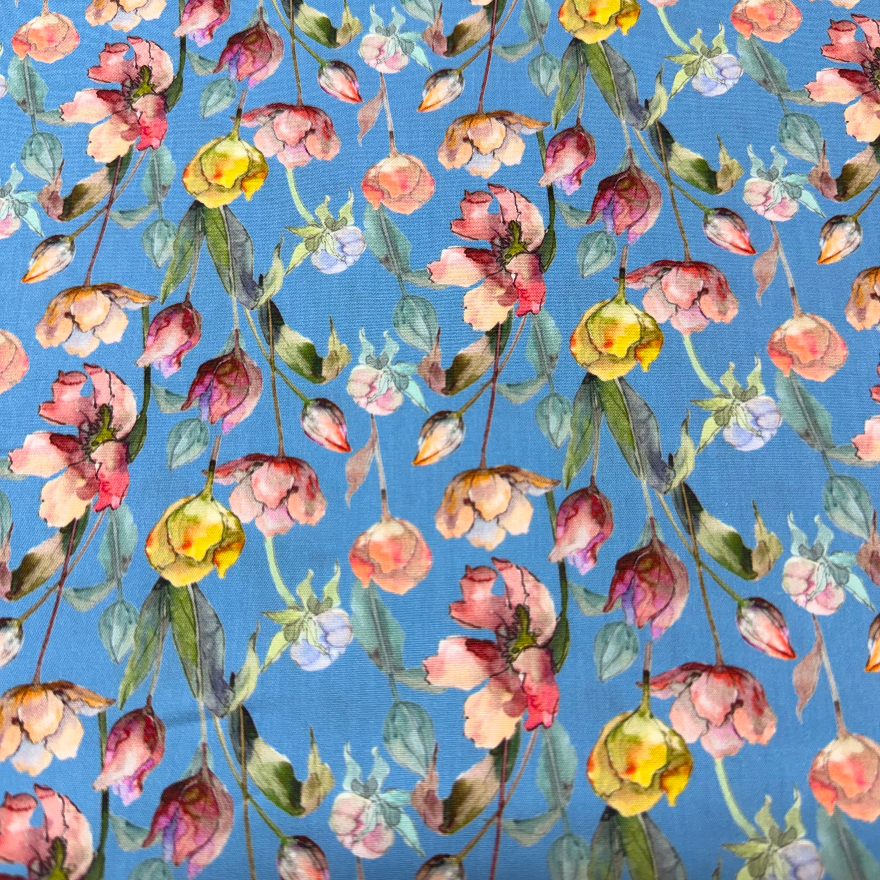 Wild Garden floral Cotton Print Fabric – 100% Cotton - 147cm Wide - M2127