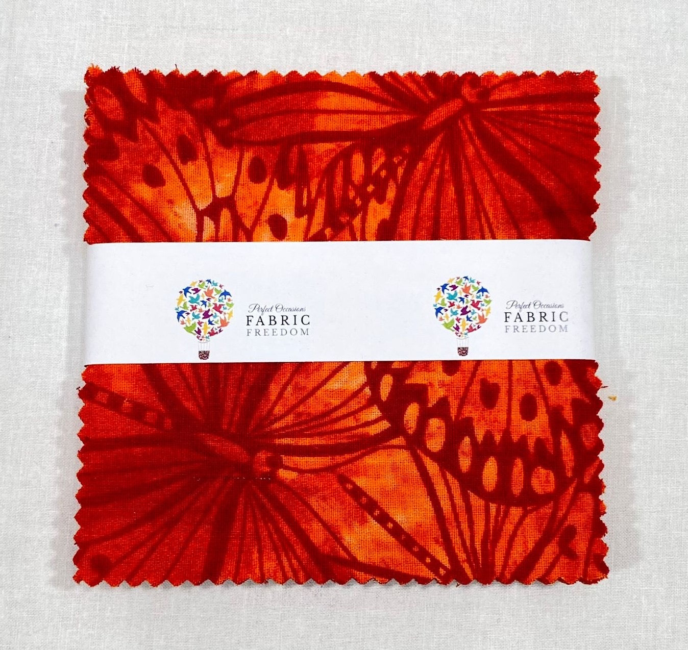 Melody Butterfly Print 5' Quilting Cotton Fabric Squares - 42 x 5' by 5' M1982