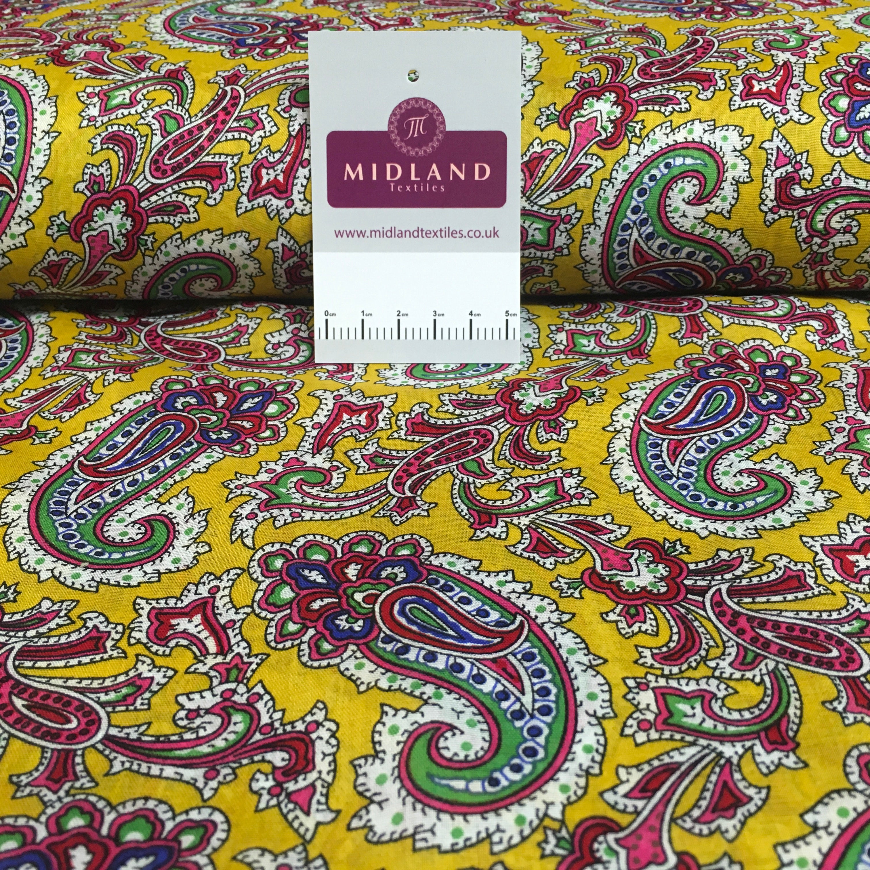 Printed 100% Cotton Floral Lawn Dress Fabric M1406