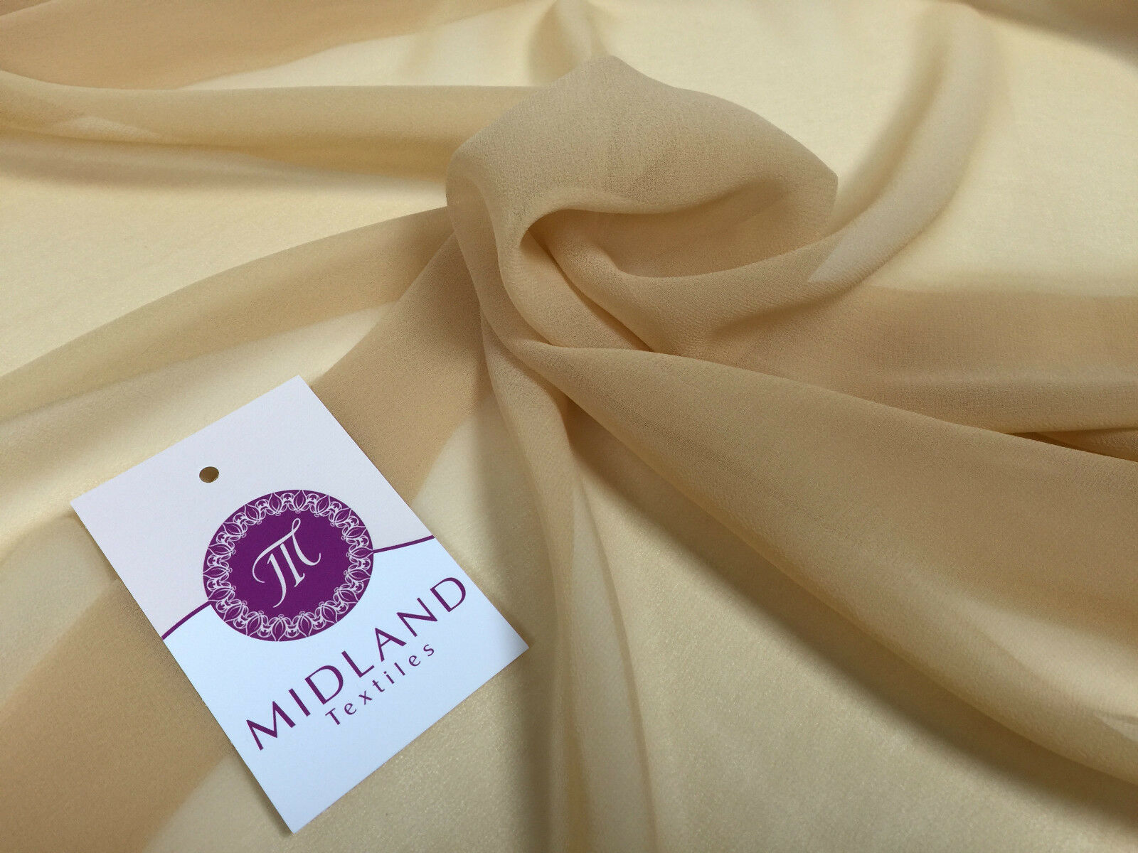 Moss Crepe Chiffon Sheer Fabric Semi-Transparent 44' 100% Polyester M430 Mtex