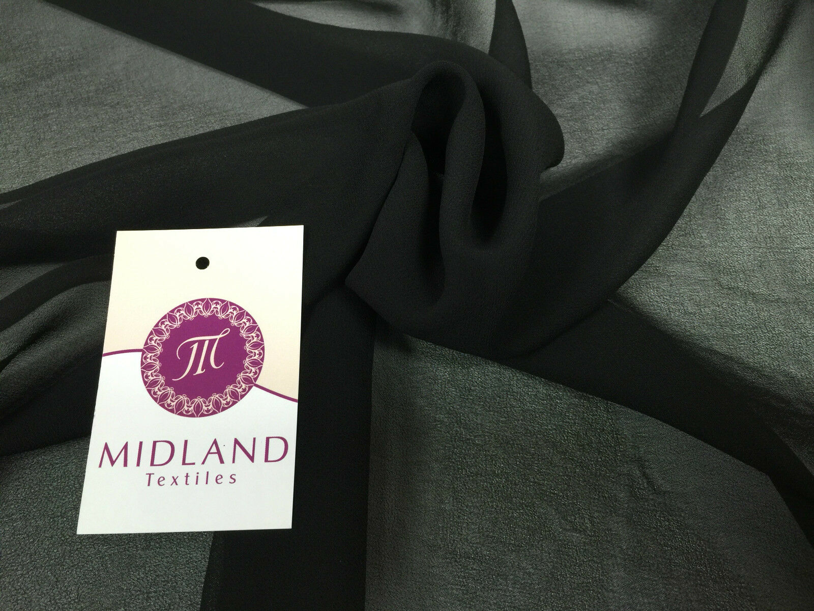 Moss Crepe Chiffon Sheer Fabric Semi-Transparent 44' 100% Polyester M430 Mtex