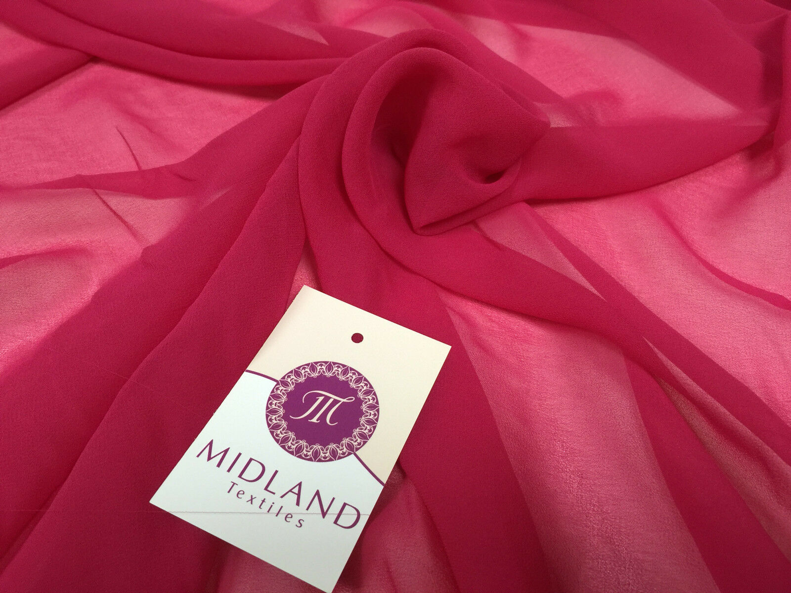 Moss Crepe Chiffon Sheer Fabric Semi-Transparent 44' 100% Polyester M430 Mtex