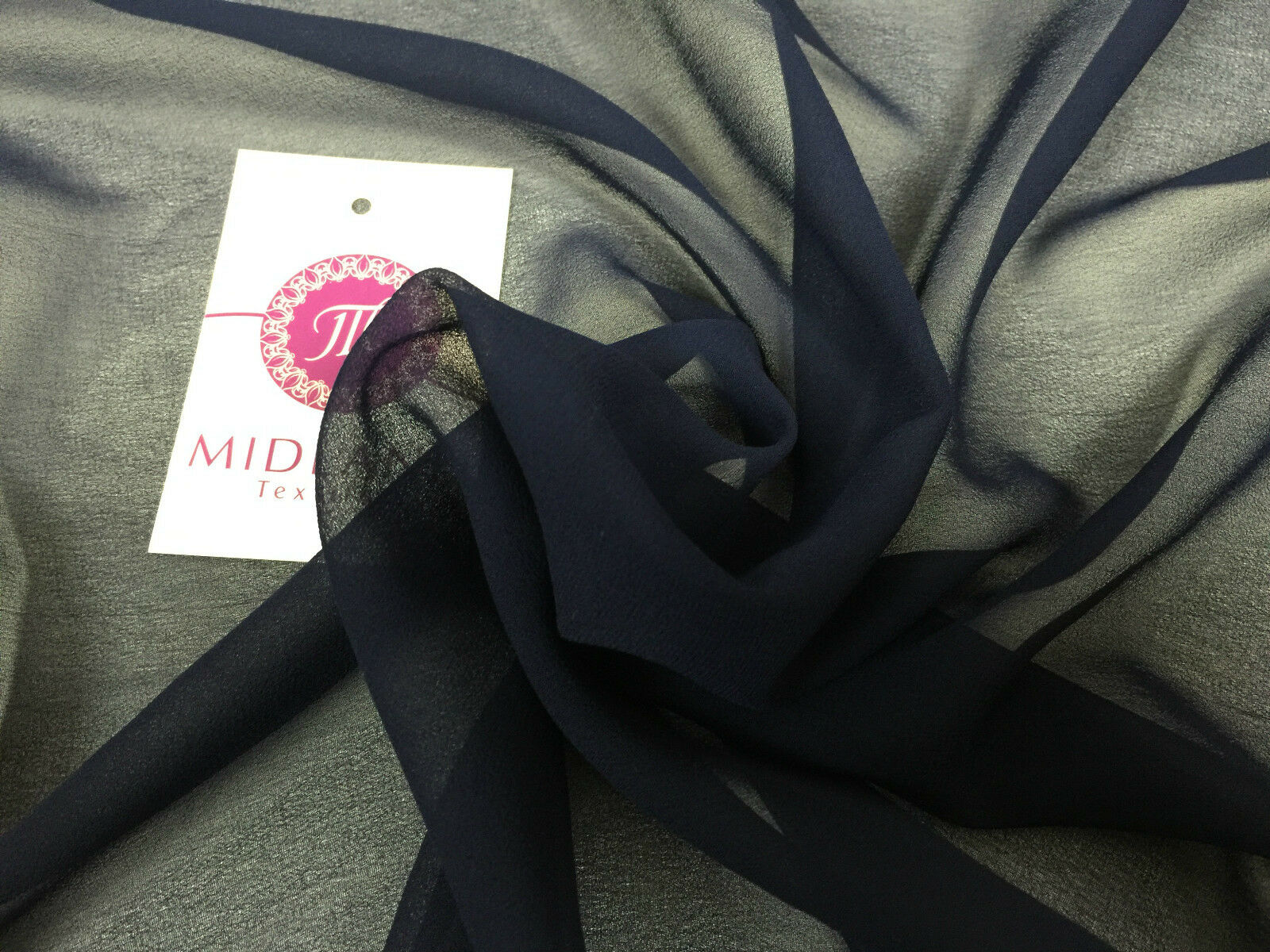 Moss Crepe Chiffon Sheer Fabric Semi-Transparent 44' 100% Polyester M430 Mtex