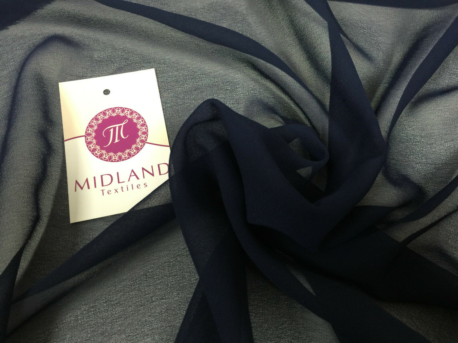 Moss Crepe Chiffon Sheer Fabric Semi-Transparent 44' 100% Polyester M430 Mtex