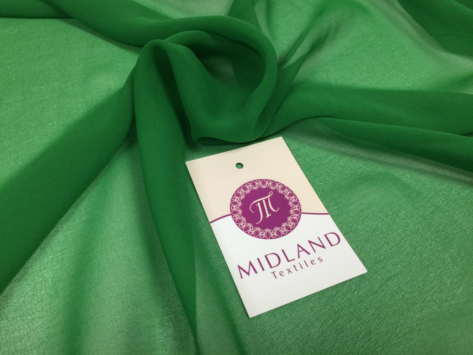 Moss Crepe Chiffon Sheer Fabric Semi-Transparent 44' 100% Polyester M430 Mtex