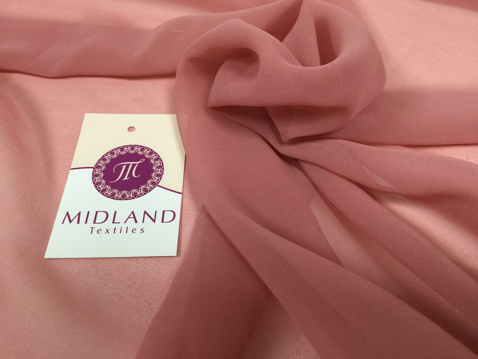 Moss Crepe Chiffon Sheer Fabric Semi-Transparent 44' 100% Polyester M430 Mtex