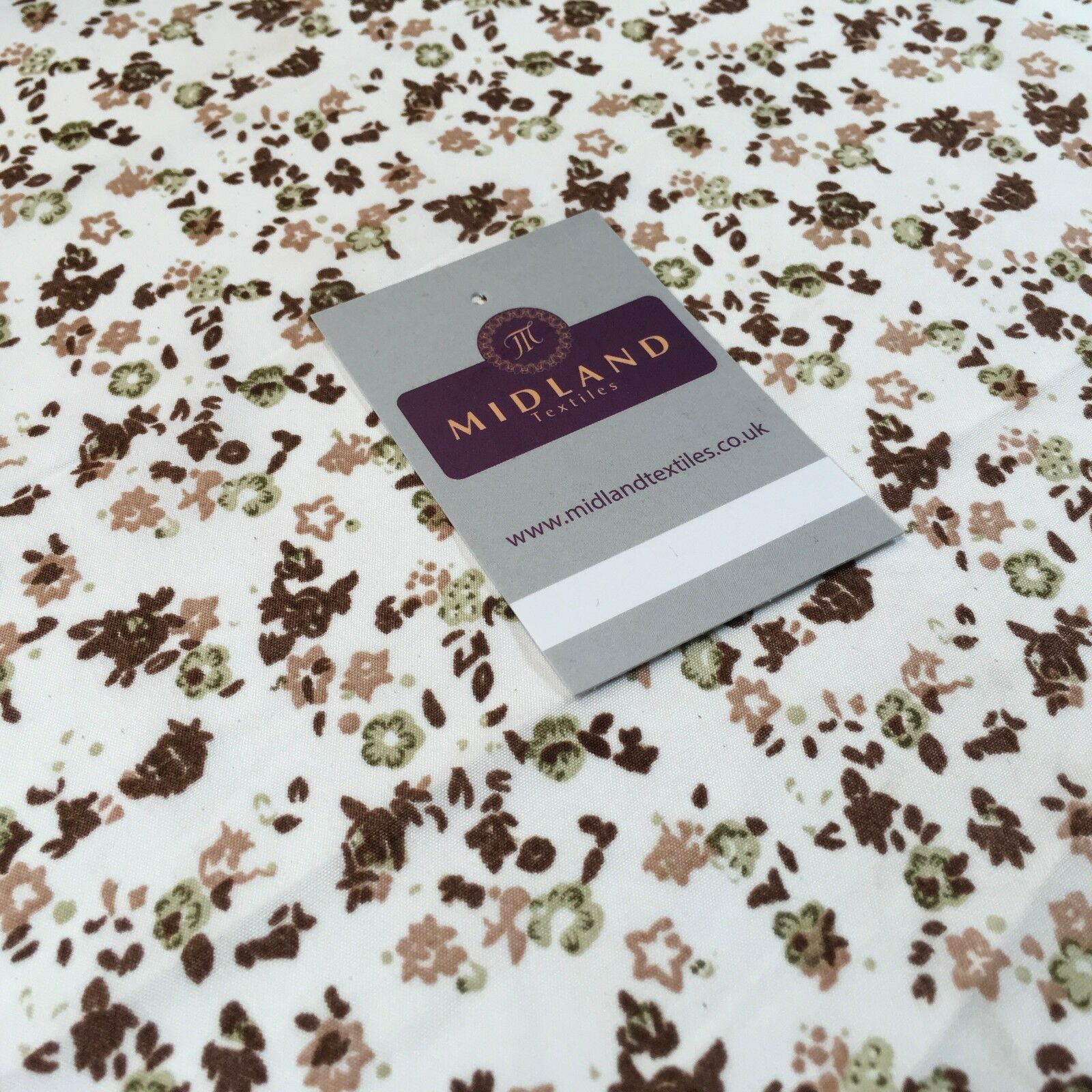 Small Ditsy Floral Printed soft Crepe dress fabric 44' wide M761 Mtex