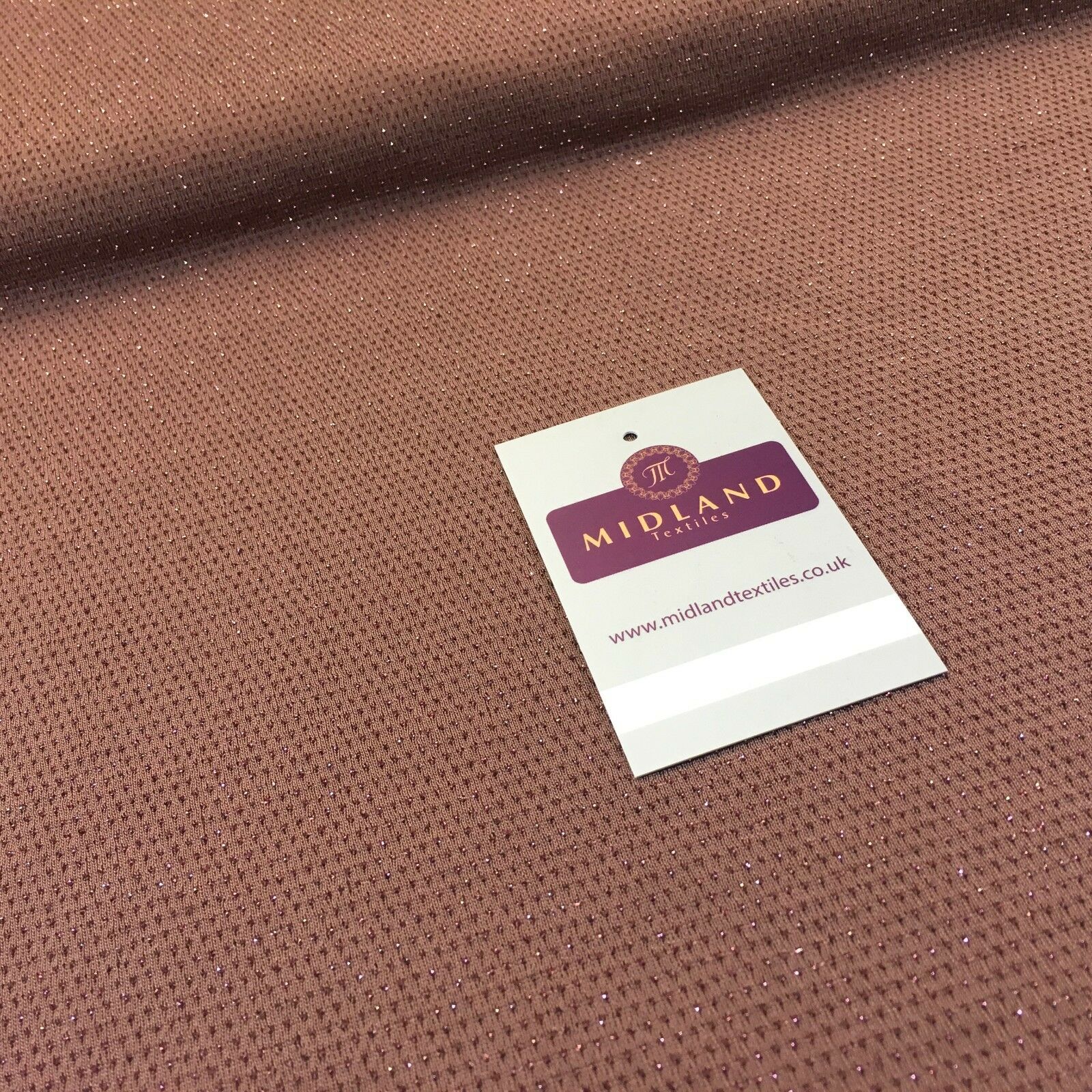 Taupe Brown Jersey Shimmer Lurex dress fabric  58