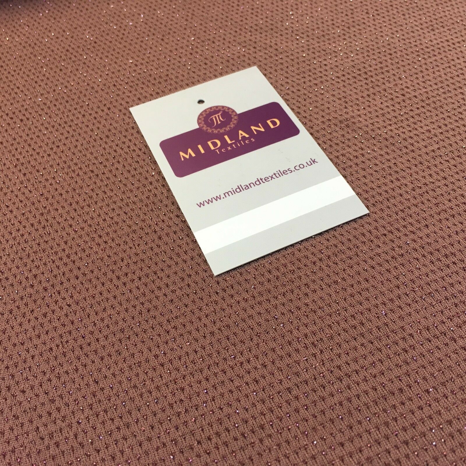 Taupe Brown Jersey Shimmer Lurex dress fabric  58