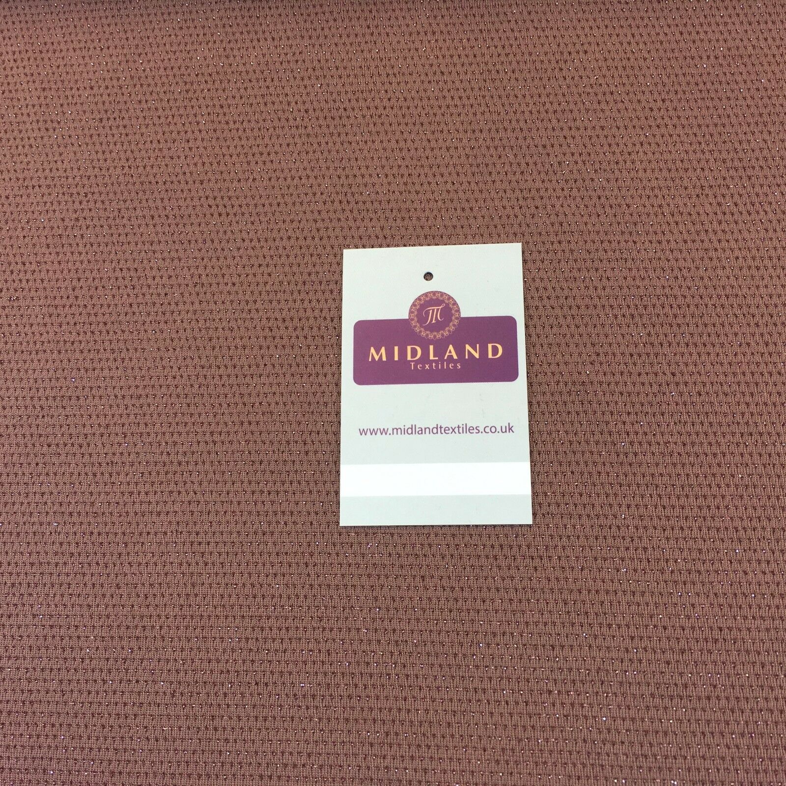 Taupe Brown Jersey Shimmer Lurex dress fabric  58' M720-31 Mtex
