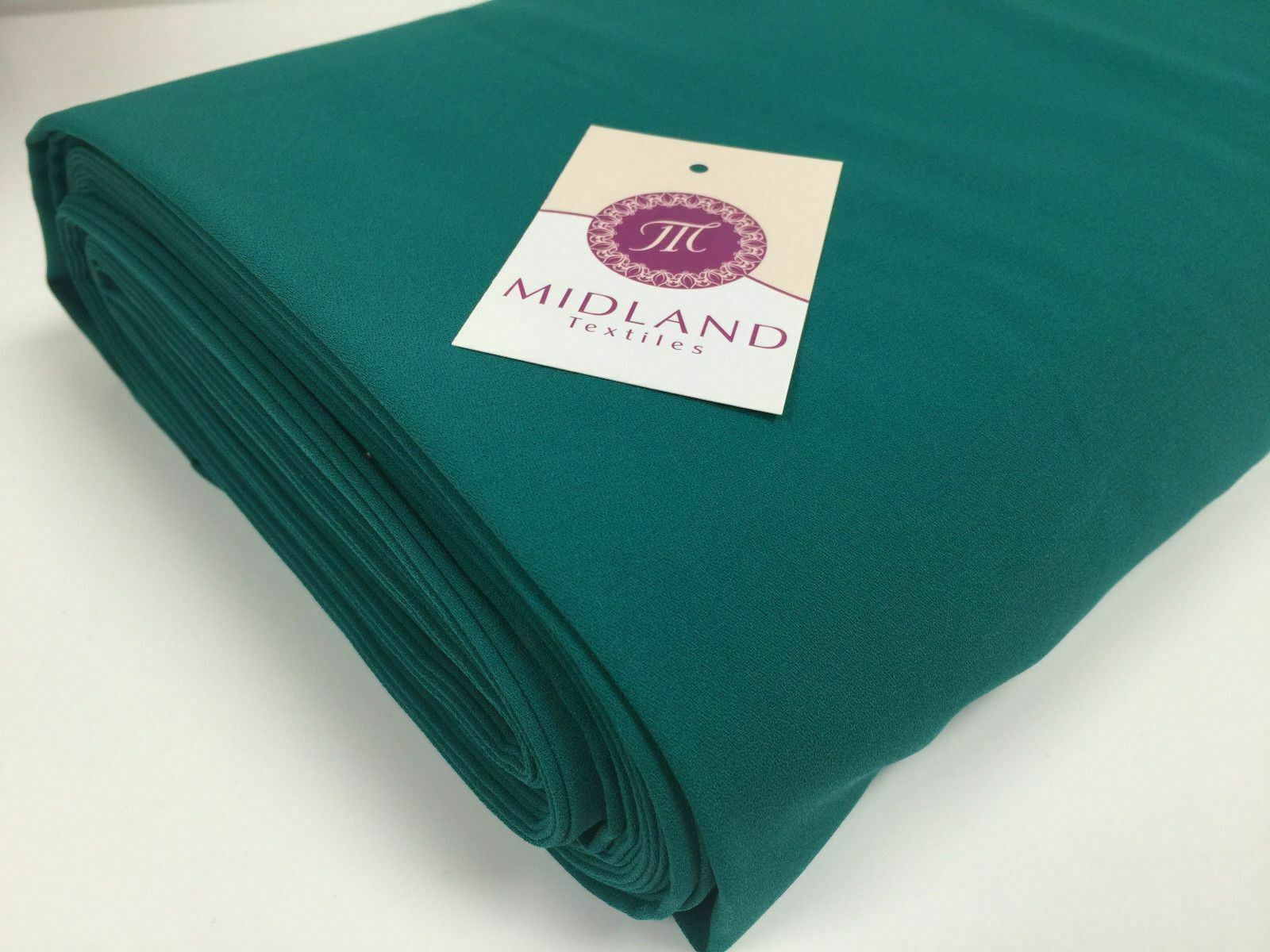 Plain Poly Moss Crepe Georgette dress fabric medium weight 58' Wide M420 Mtex