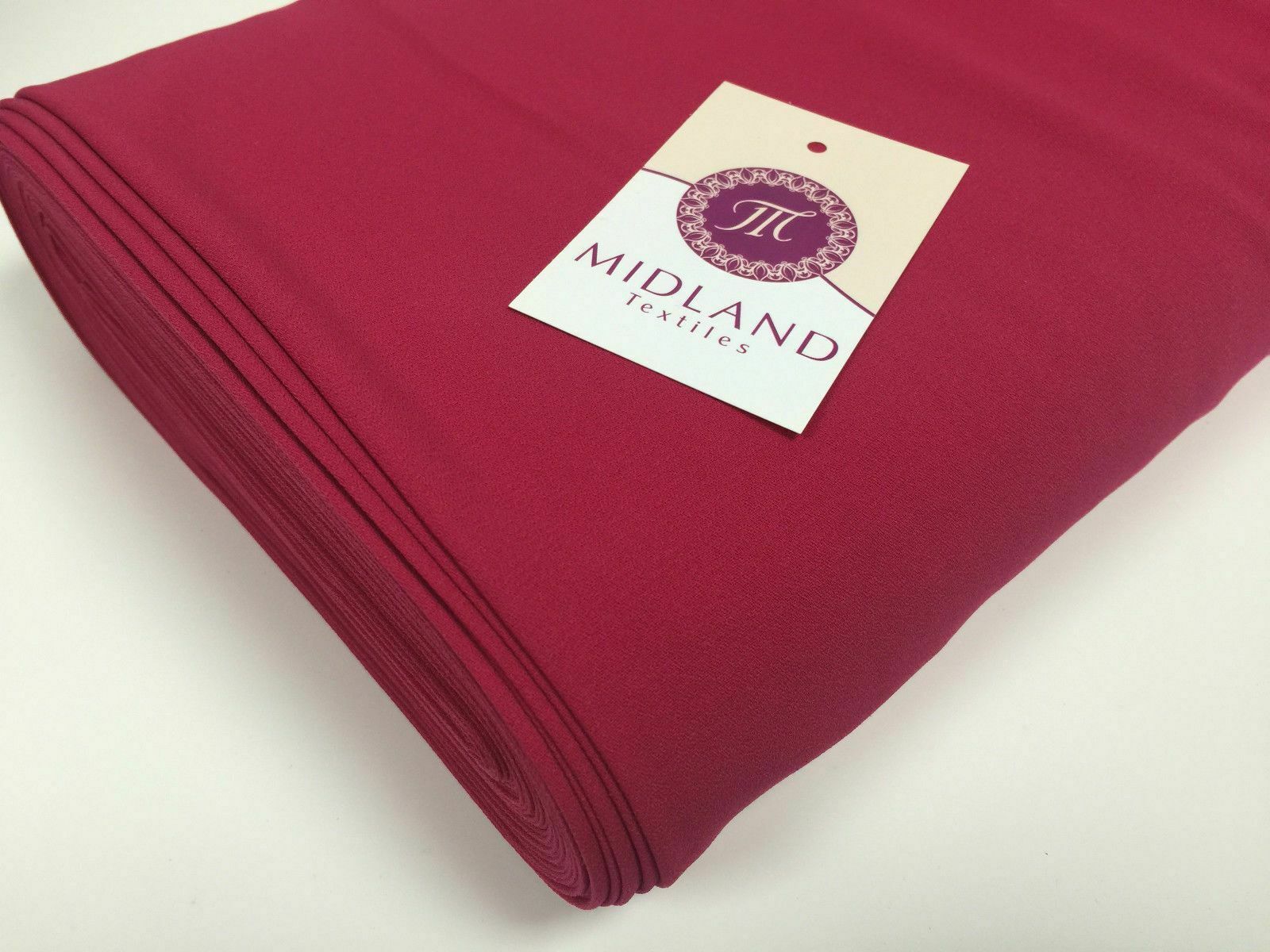 Plain Poly Moss Crepe Georgette dress fabric medium weight 58' Wide M420 Mtex