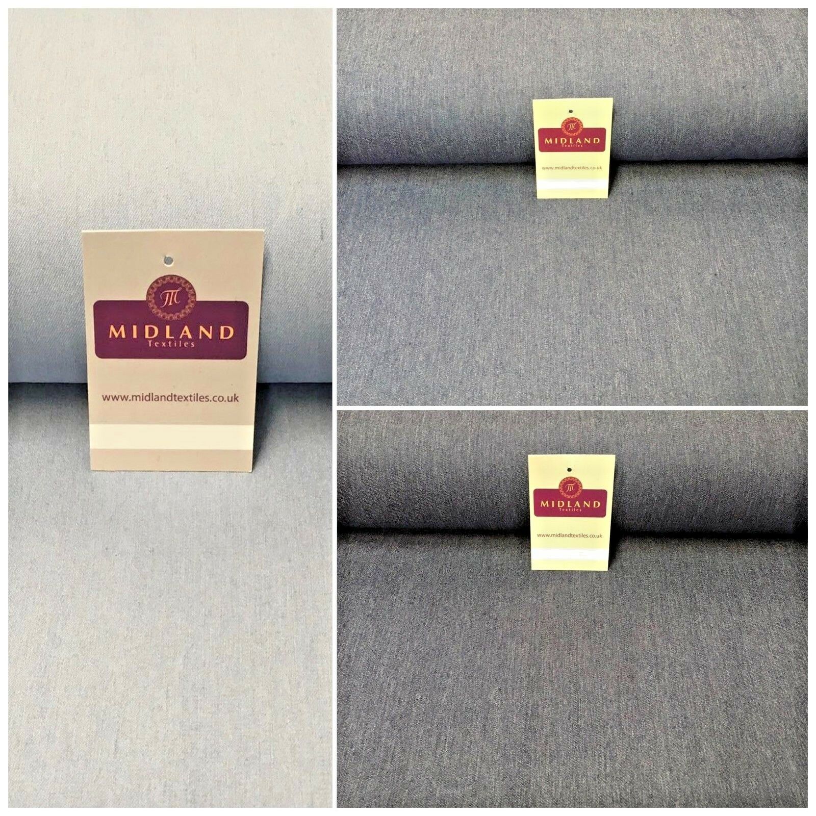 Medium weight Plain Stretch Denim dress, shirt fabric 57' Wide MD1017 Mtex