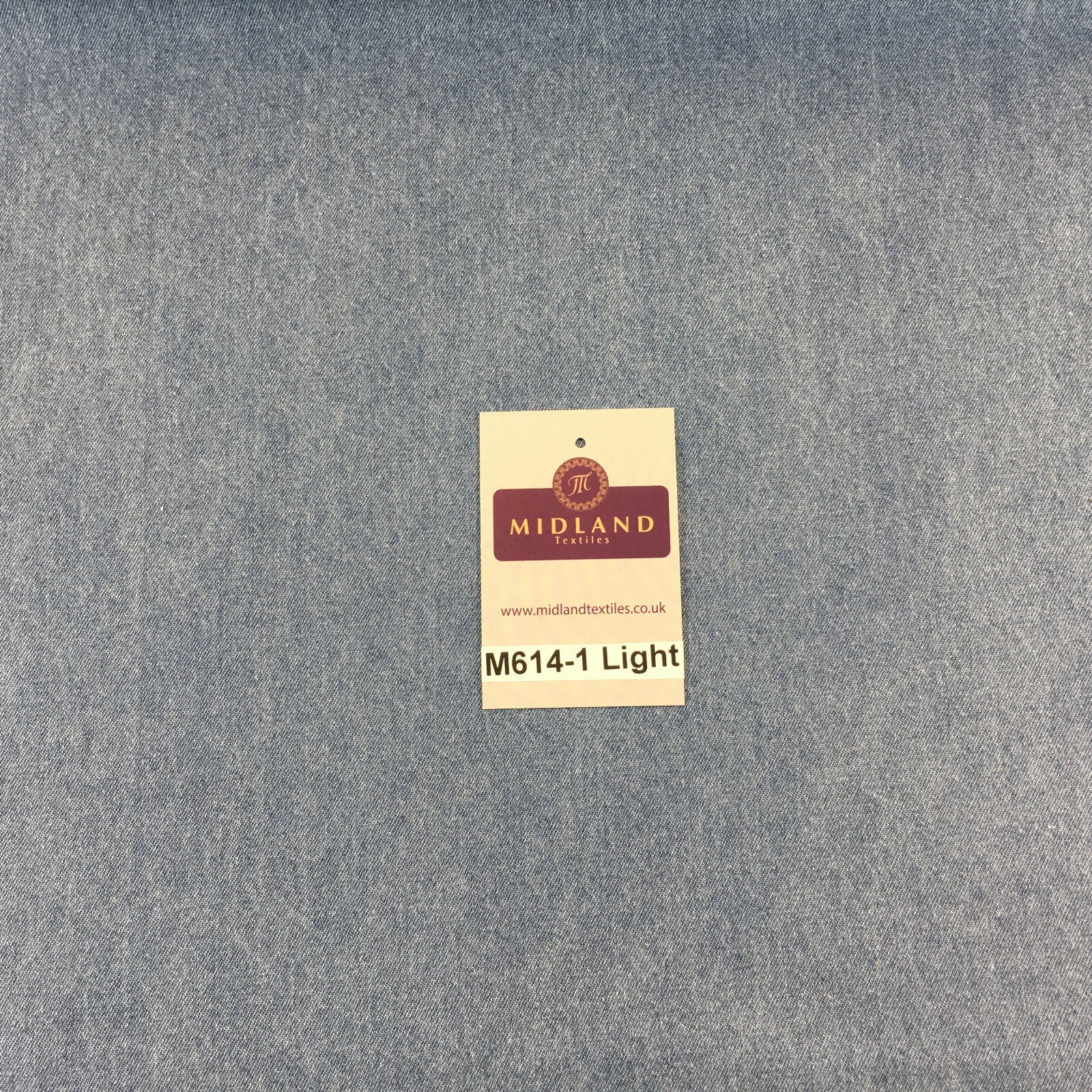 8oz Washed Denim Light-Medium-Dark Blue Fabric 100% Cotton 58' Wide M614 Mtex